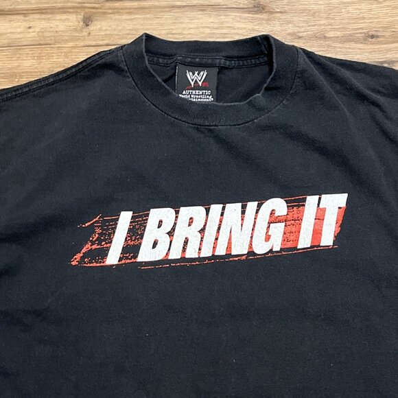 2010 WWE Dwayne Johnson The Rock Graphic Shirt Adult LARGE Black I Bring It - Picture 2 of 10